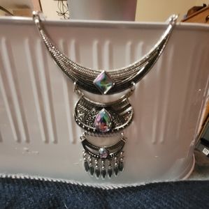 Statement Necklace, Gorgeous Multi colored stones.